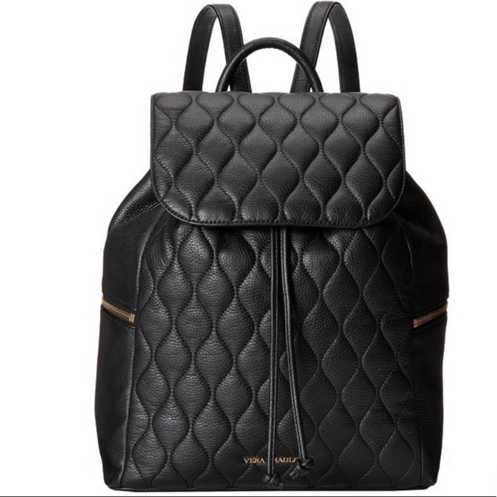 Black Quilted Amy Vera Bradley Backpack